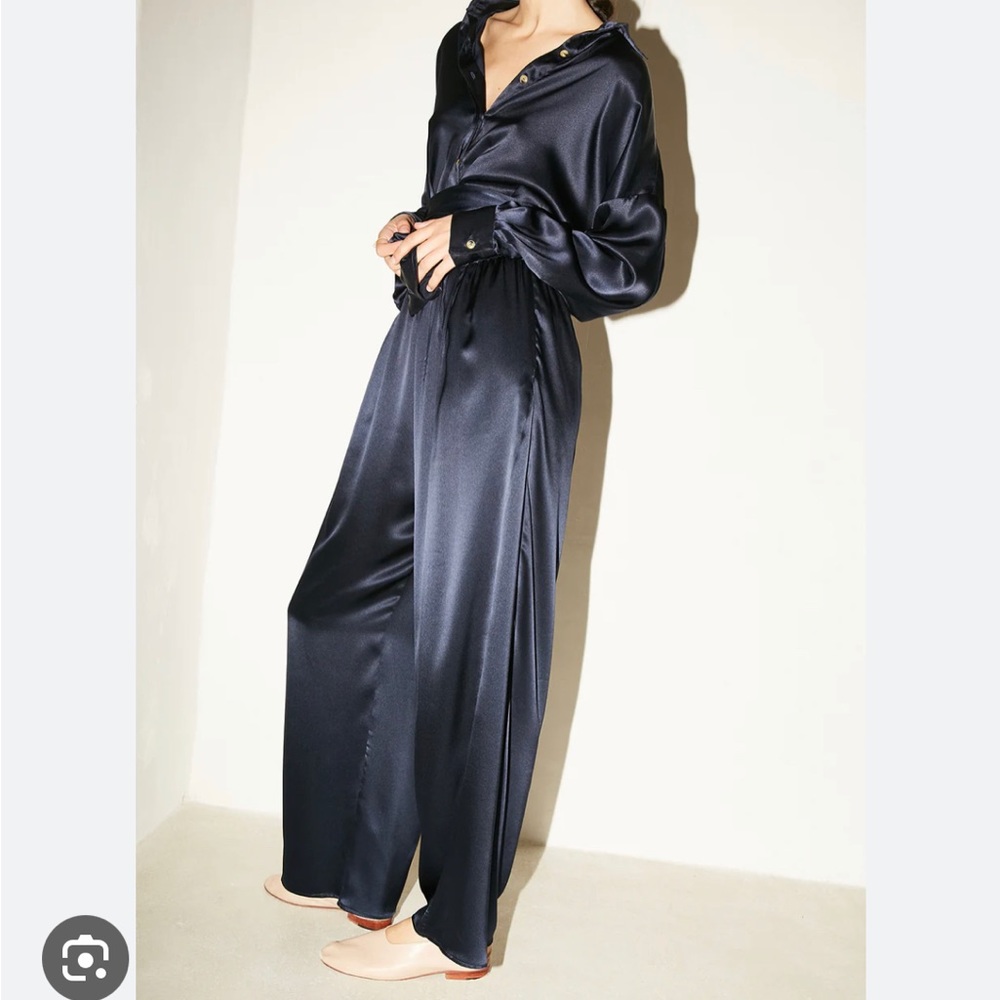 Datura Blue Moon Silk Jumpsuit